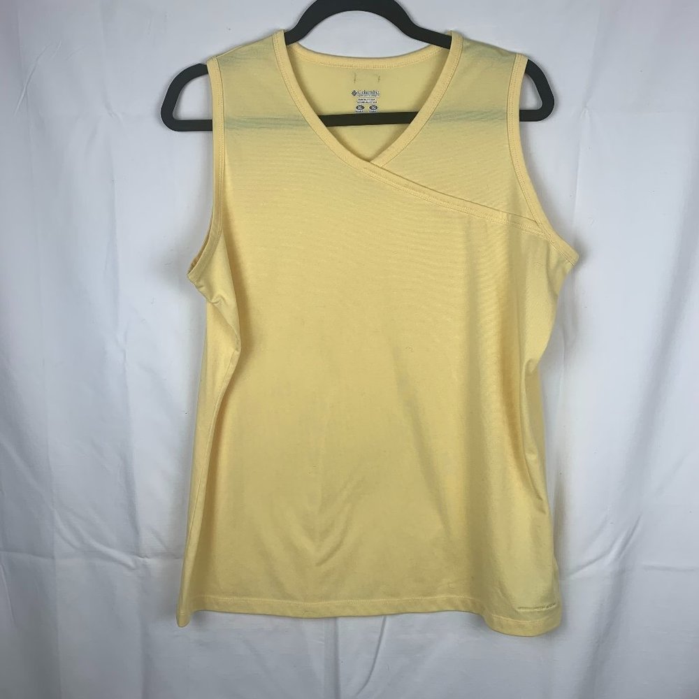 Columbia Omni Shade Active Yellow Top Sz XL